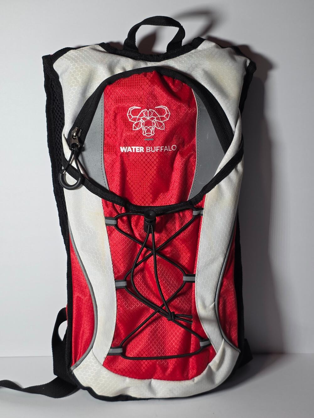 Water Buffalo Hydration Backpack & 2L Bladder Hiking  Red Black
